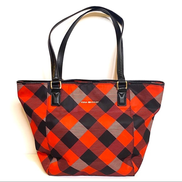 NWOT🖤Vera Bradley Ella Plaid Tote - Picture 3 of 14